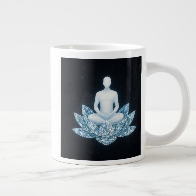 Taza De Café Gigante Homo Luminous The Next Human Evolution Mug Jumbo (Derecha)