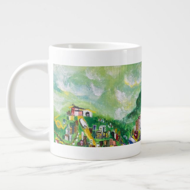 Taza De Café Gigante Hong Kong (Izquierda)