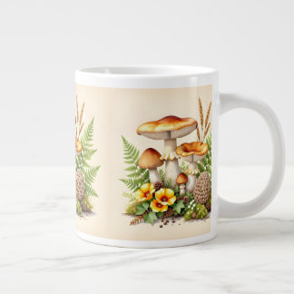 Taza De Café Gigante Hongos acuarela