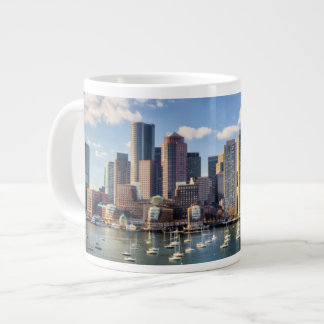 Taza De Café Gigante Horizonte de Boston de la costa