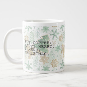 Taza De Café Gigante Hot Coffee Merry Christmas