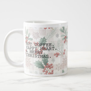 Taza De Café Gigante Hot Coffee Merry Christmas