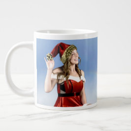 Taza De Café Gigante Hot "Santa's Helper" Coffee Cup