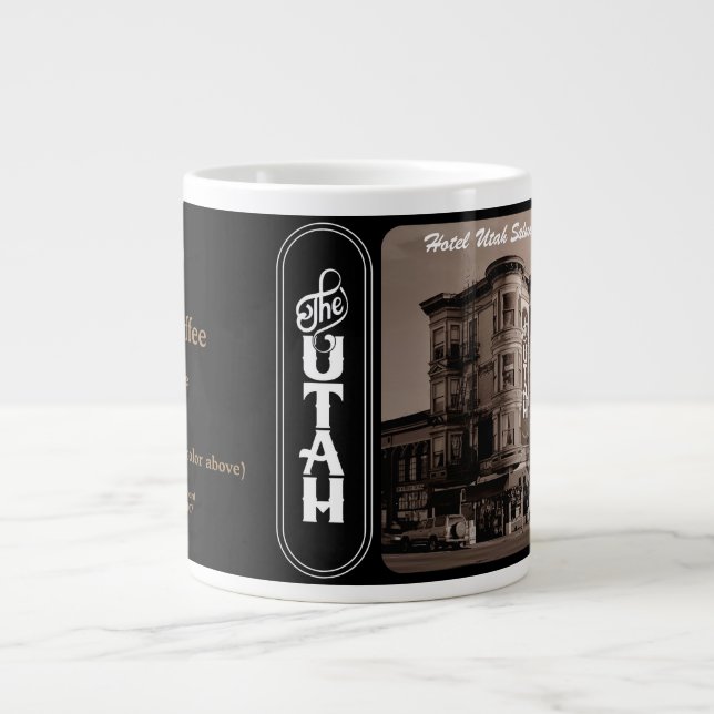 Taza De Café Gigante Hotel Utah Saloon Jumbo Mug (Frente)