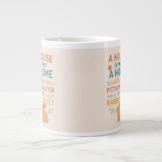 Taza De Café Gigante House pitter patter rabbit feet