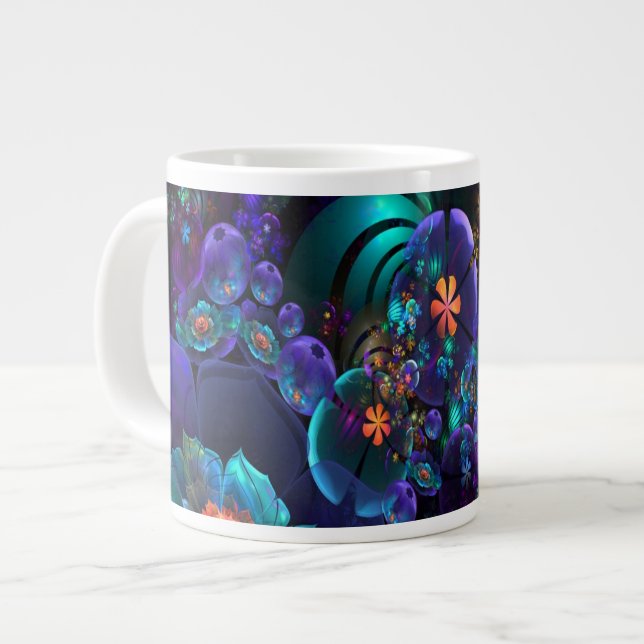 Taza De Café Gigante Hueso azul cielo China 20 OZ Cerámica Mug (Izquierda)