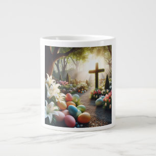Taza De Café Gigante Huevo cruzado/de Pascua/Lilly