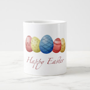 Taza De Café Gigante Huevos felices de Pascua 