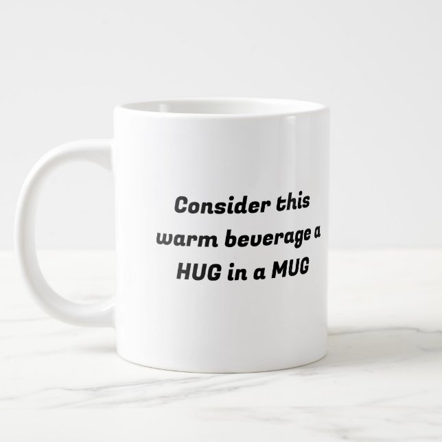 Taza De Café Gigante HUG en un MUG (Izquierda)