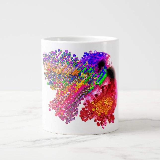 Taza De Café Gigante Humming Bird love (Frente)