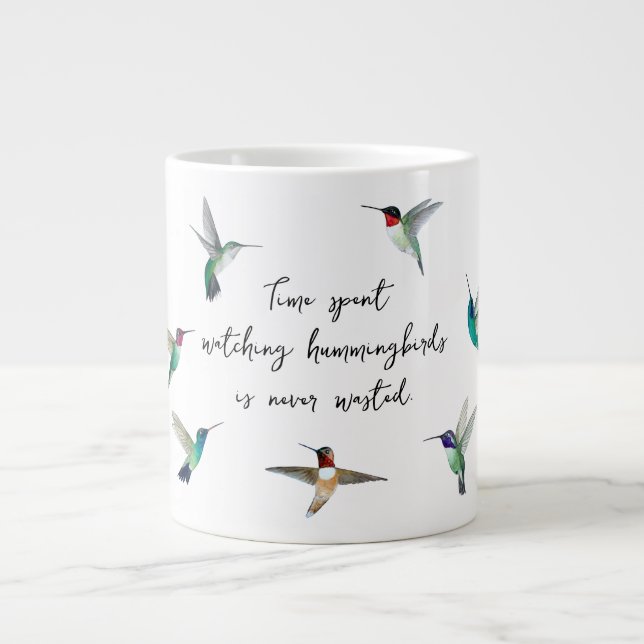 Taza De Café Gigante Hummingbirds de Norteamérica Coffee Mug (Frente)