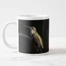 Hummingbirds sobre negro 20 oz BIG Mug