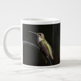 Taza De Café Gigante Hummingbirds sobre negro 20 oz BIG Mug