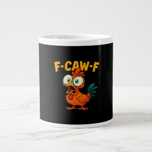 Taza De Café Gigante Humor Gracioso Cuervo F-Caw-F Gótico