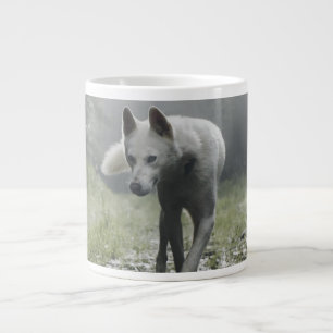 Taza De Café Gigante Husky Siberiano Blanco