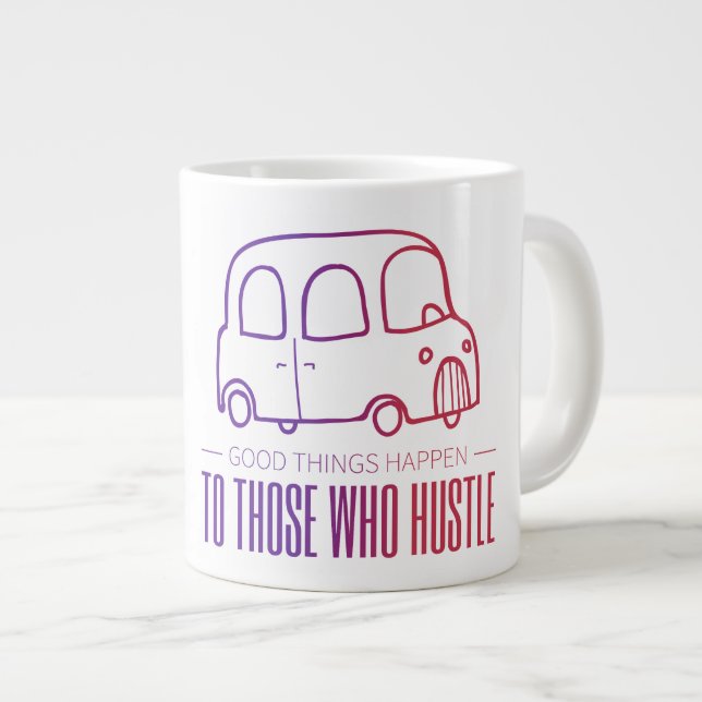 Taza De Café Gigante Hustle Jumbo Mug (Derecha)