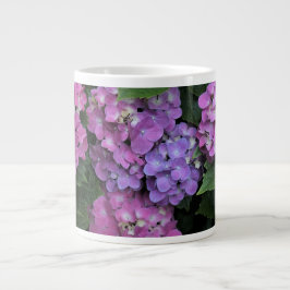 Taza De Café Gigante Hydrangea rosa