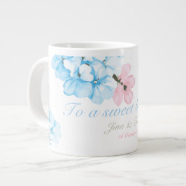 Taza De Café Gigante Hydrangeas Pastel Bloom