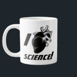 Taza De Café Gigante I (Anatomical Heart Science)<br><div class="desc">¡Me encanta la ciencia! Quiero decir,  ¿quién no está bien?

Eche un vistazo a este gráfico "I love science",  que presenta una representación cardíaca anómica.</div>