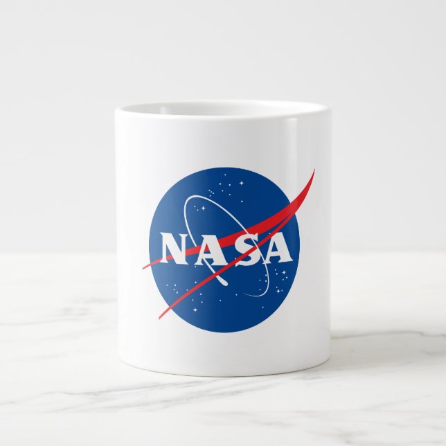 Taza De Café Gigante Icónico cerámico de la NASA (20 oz.) (Frente)