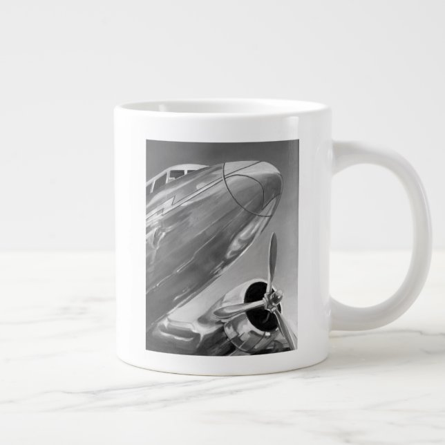 Taza De Café Gigante Icono de aviación: vista de cierre (Derecha)