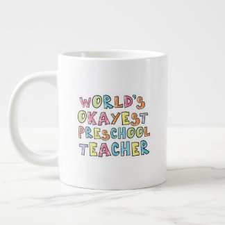 Taza De Café Gigante Idea de regalo para profesores de preescolar más o
