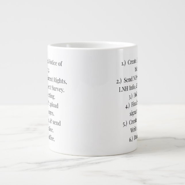 Taza De Café Gigante IEP Steps Coffee Mug (Frente)