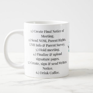 Taza De Café Gigante IEP Steps Coffee Mug