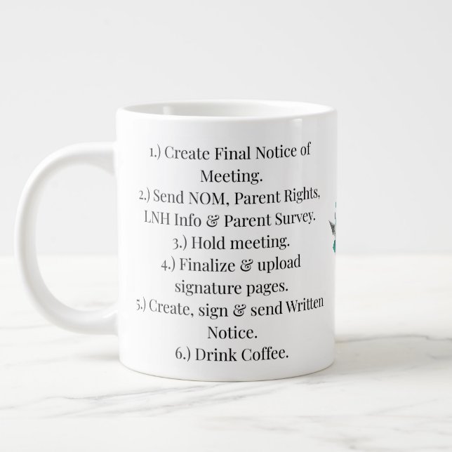 Taza De Café Gigante IEP Steps Coffee Mug (Izquierda)