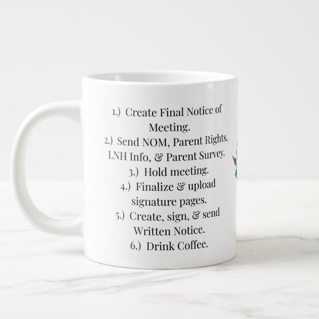 Taza De Café Gigante IEP Steps Coffee Mug (Izquierda)