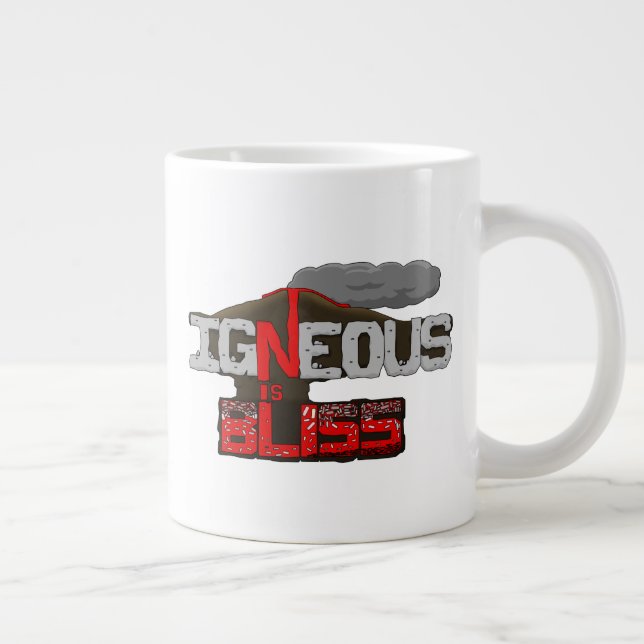 Taza De Café Gigante Igneous es el volcán Bliss (Derecha)