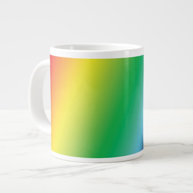 Taza De Café Gigante igualdad orgullo colores arcoíris - especialidad m (Izquierda)