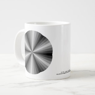 Taza De Café Gigante Ilusión óptica Mug de especialidad negra