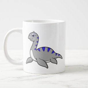 Taza De Café Gigante Ilustracion Agradable De Un Monstruo De Loch Ness.