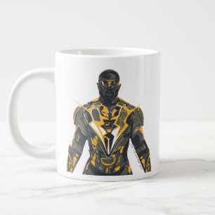 Taza De Café Gigante Ilustracion Black Lightning