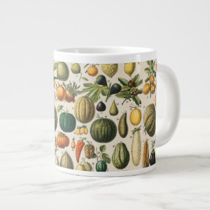 Taza De Café Gigante Ilustracion científico botánico de frutas