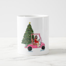 Taza De Café Gigante Ilustración de Navidad