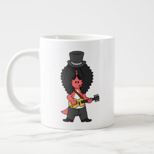 Taza De Café Gigante Ilustracion De Un Allosauro Vestido Como Estrella