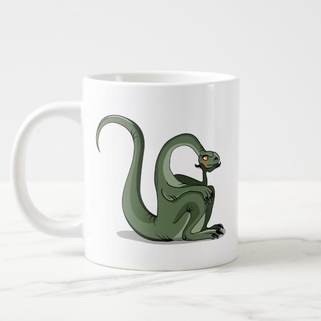 Taza De Café Gigante Ilustracion Del Pensamiento De Un Personalizado Br (Izquierda)