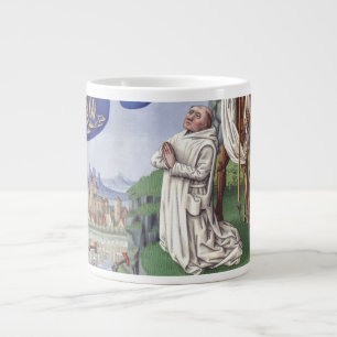 Taza De Café Gigante Ilustración medieval de San Bernardo de Clairvaux
