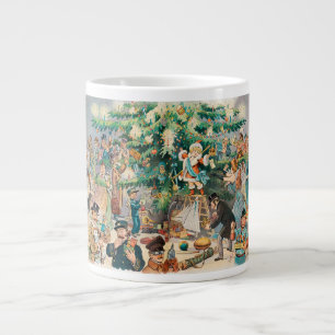 Taza De Café Gigante Ilustración Vintage El árbol de Navidad de Puck, 1