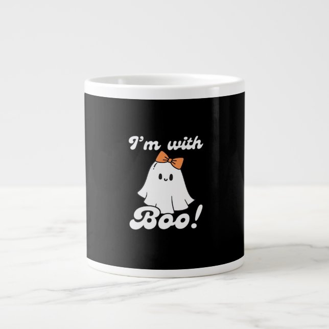 Taza De Café Gigante Im With Boo Funny Retro Style (Frente)