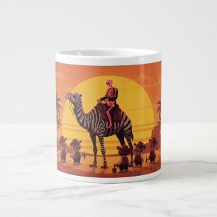 Taza De Café Gigante Imagen de fantasía de esqueleto montando camello a