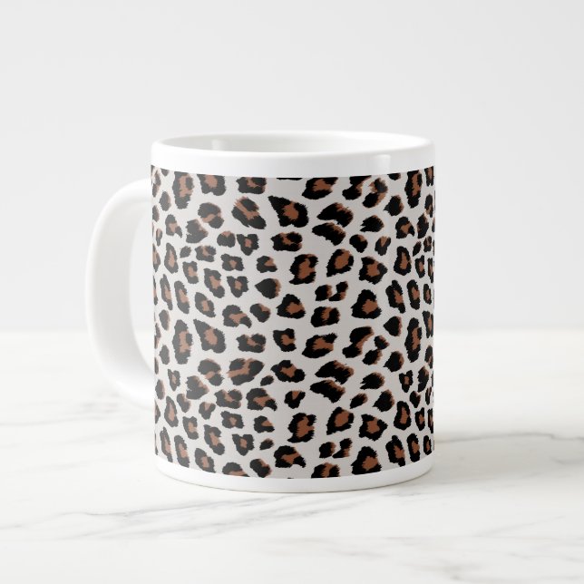 Taza De Café Gigante Impresión de leopardo (Izquierda)