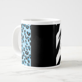 Taza De Café Gigante Impresión de leopardo, impresión de cebra, impresi
