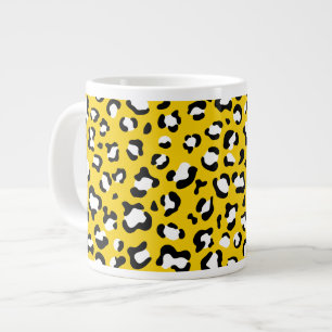 Taza De Café Gigante Impresión de leopardo, puntos de leopardo, leopard