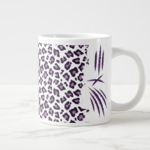Impresión de leopardo púrpura claro
