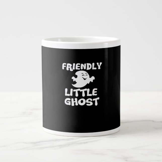 Taza De Café Gigante Impresión de Little Boo Halloween (Frente)