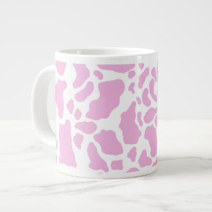 Taza De Café Gigante Impresión de vaca rosa