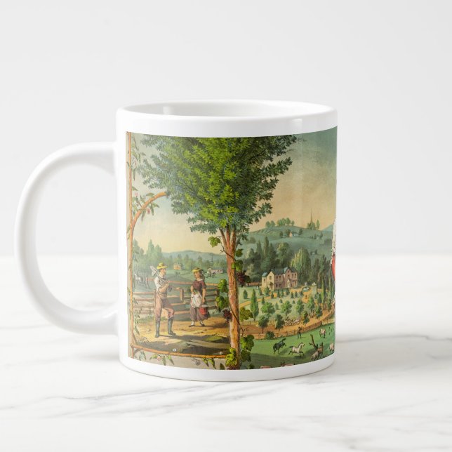 Taza De Café Gigante Impresión promocional para miembros de Grange (Izquierda)